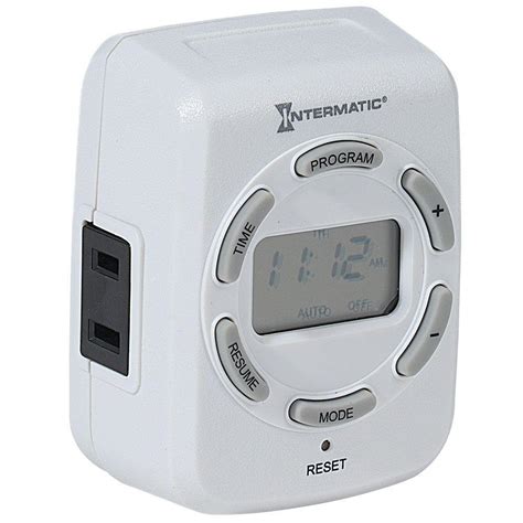 Intermatic 15 Amp Plug In Digital Indoor Timer For Lights And