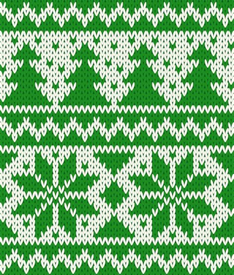 Green Christmas Knitting Pattern Background Vector Material Eps