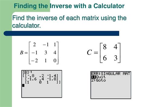 PPT - Finding the Inverse of a Matrix PowerPoint Presentation - ID:1449654
