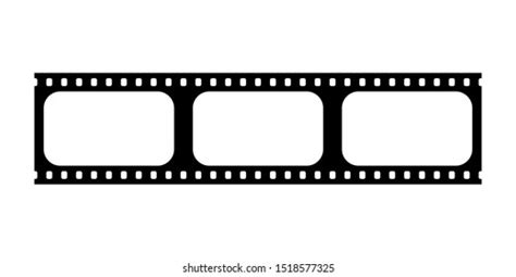 Vector Film Strip Isolated On White Stock Vector Royalty Free