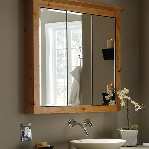 Available in stylish designs of various shapes and natural colours that. Tri-View Medicine Cabinet - Bathroom Storage - Bertch ...