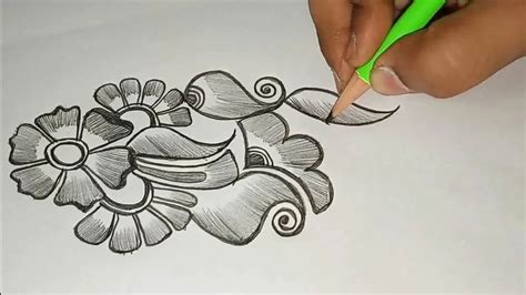 Arabic Mehndi Design On Paper Mehndi Design With Pencil On Paper