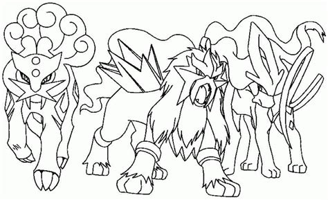 Pokemon Coloring Pages Suicune