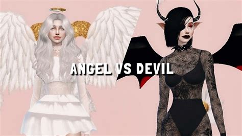 The Sims 4 Angel Vs Devil Cc Links Create A Sims Youtube