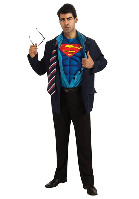 Disfraz De Superman Clark Kent Adulto Multicolor Yaxa Store