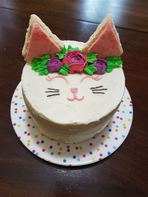 Cat Cake Girl Cakes Cat Cake Easy Trendy Birthday Cake