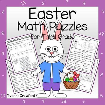 3rd grade math games for young math learners. Easter Math Puzzles - 3rd Grade Common Core by Yvonne Crawford | TpT