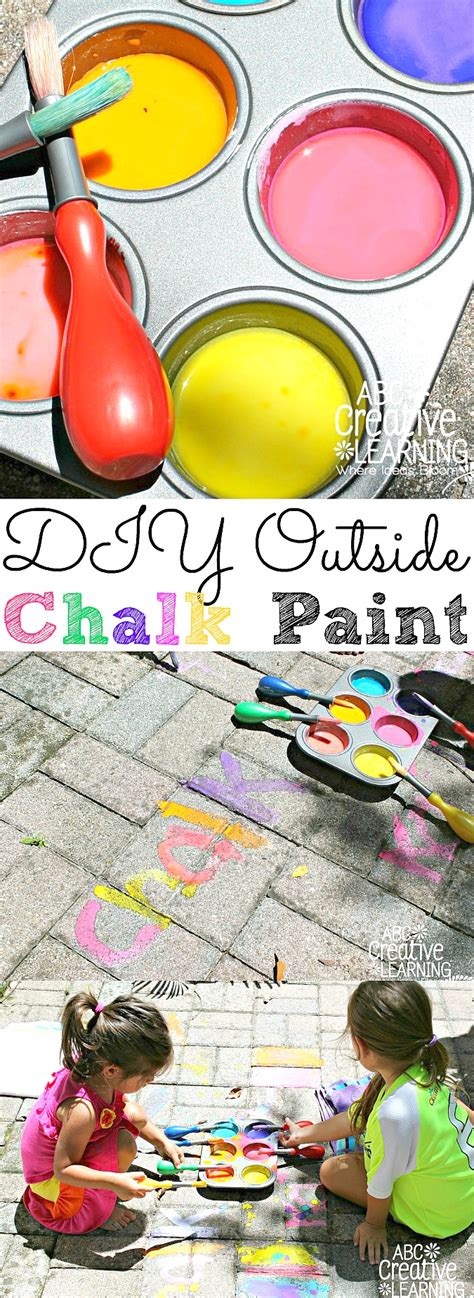 Diy sidewalk chalk paint recipe. DIY Outside Chalk Paint - Simply Today Life