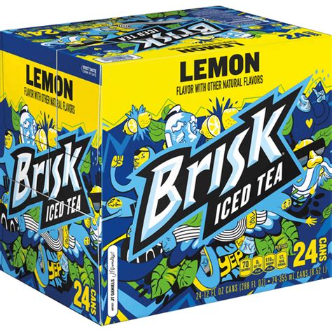 Lipton Brisk Iced Tea Lemon 24 Pack Soft Drinks Foodtown