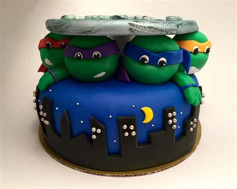 Ninja Turtle Fondant Birthday Cake Tmnt Teenage Mutant Ninja Turtle Fondant Cakes Birthday