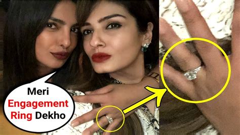 Priyanka Chopra Flaunts Her Engagement Ring At Manish Malhotra Party Youtube