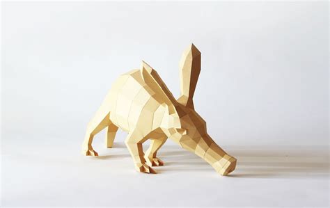 Fancy Polygonal Animal Sculptures Made Of Paper By Wolfram Kampffmeyer