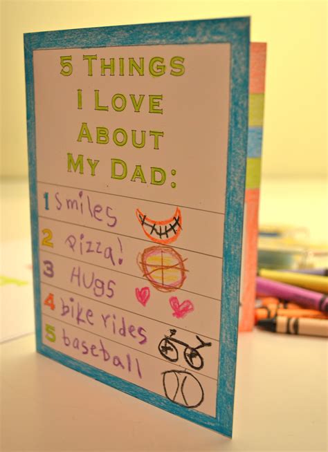Printable Fathers Day Card For Kids