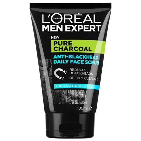 Loreal Men Expert Pure Charcoal Anti Blackhead Daily Face Scrub 100ml
