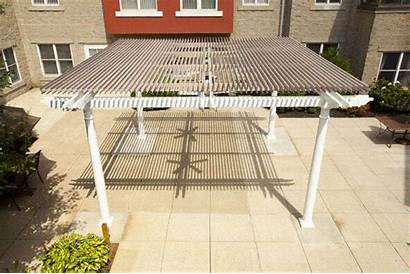 Pergola Louvered System Patio Roofing Touch Adjusted