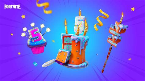 Fortnite 5th Birthday Event 2022 Free Pickaxe Back Bling And More