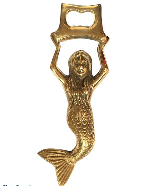 Nautical Beautiful Brass Mermaid Bottle Opener Antique Decor Etsy
