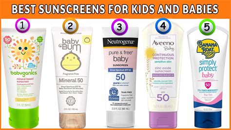 Best Sunscreens For Kids And Babies Save Your Babies From Sun Burn