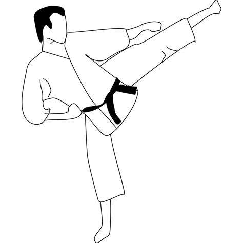 Karate Kick Silhouette Png Svg Clip Art For Web Download Clip Art