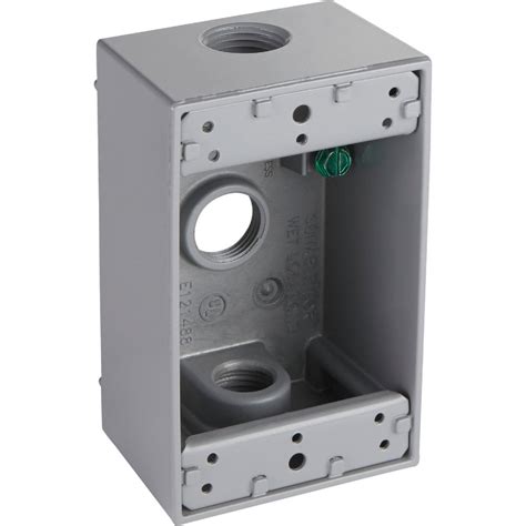 Hubbell 5320 0 Bell Single Gang Aluminum Weatherproof Outdoor Outlet