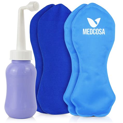 Buy Medcosa Female Ice Pack And Perineal Bottle Set Reusable Perineal