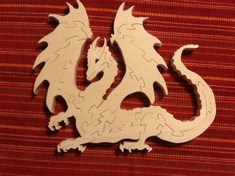 Dragon Scroll Saw Puzzle Made From Aspen Puzzle En Bois Jouets En
