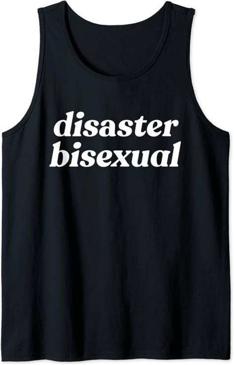 Amazon Com Disaster Bisexual Funny Lgbtqia Bi Pride Meme Tank Top My