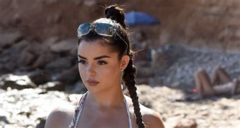 Demi Rose Flaunts Her Curves In A Tiny Red Bikini In Ibiza Daily Mail Hot Sex Picture
