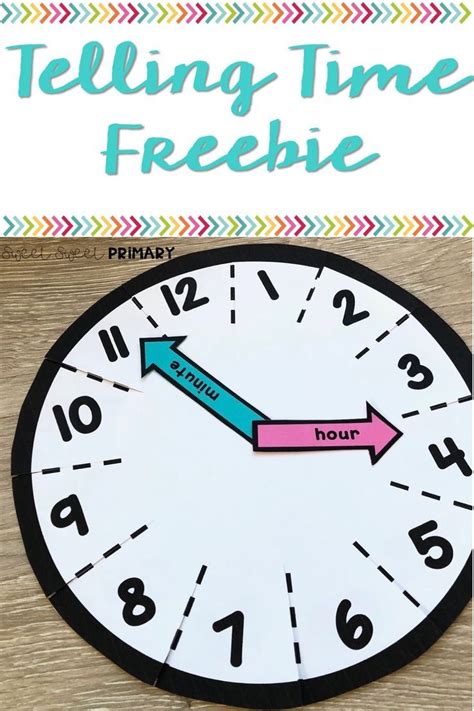 Learning About Telling Time This Free Clock Is The Perfect Tool To