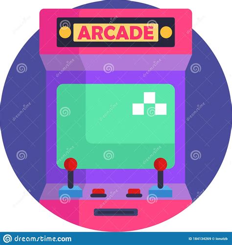 Arcade Gaming Icon Stock Vector Illustration Of Leisure 184134269