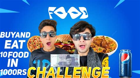 Eat 10 Foods Only In 1000rs🔥challenge 😱 By Muhammad Muneeb Vlogs
