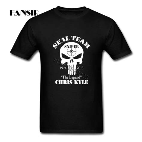 Punisher Sniper Chris Kyle Tshirts Graphic Men T Shirts Short Sleeved
