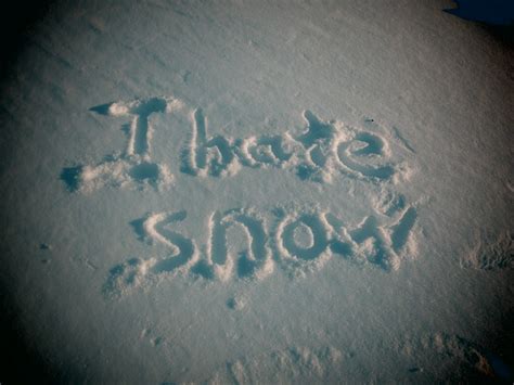 Simply I Hate Snow Flickr Photo Sharing