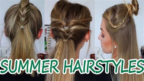 Top 10 Cute And Easy Summer Hairstyles Youtube