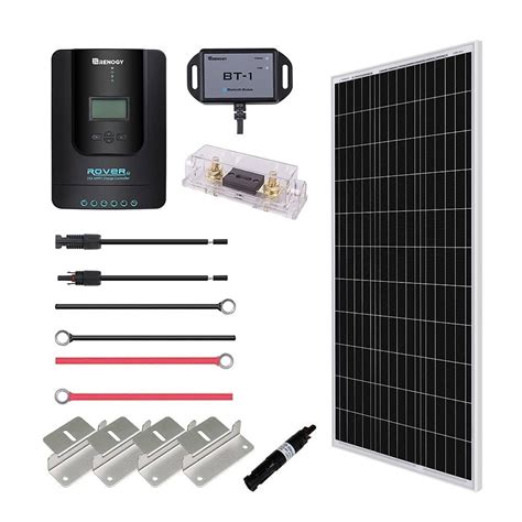 Renogy 100 Watt 12 Volt Solar Premium Kit Wgl 1 S