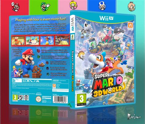Super Mario 3d World Wii U Box Art Cover By Moebius