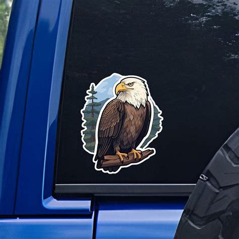 Bald Eagle Sticker American Eagle Decal Eagle Sticker Eagle Etsy