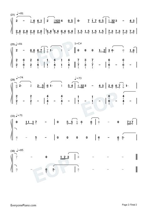 All Is Found Frozen 2 Numbered Musical Notation Preview Eop Online