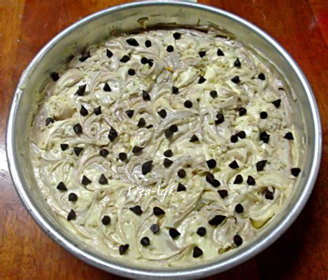 ** ada ruang kosong di antara biskut marrie, boleh translate. KEK MARBLE HORLICKS | Fiza's Cooking