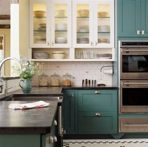 Teal Green Kitchen Cabinets Kitchen Cabinets