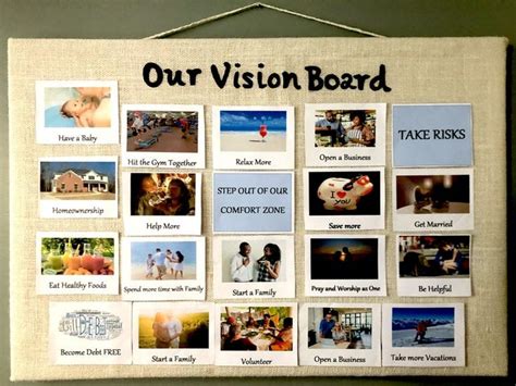 Vision Board Made For Two Set Goals Visualize And Achieve Etsy