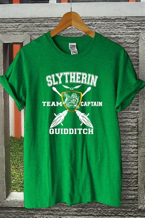 Slytherin Quidditch Shirt Slytherin Shirt Team Captain Shirt Custom