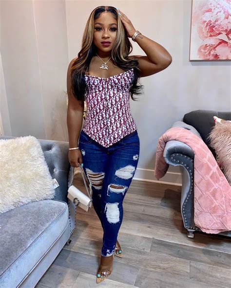 Reginae Carter Rocked A Dior Monogrammed Corset By Iconic Corset To