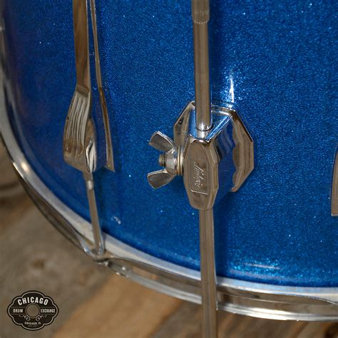 Ludwig Mach 5 12131622 4pc Kit Blue Sparkle Early 70s Reverb
