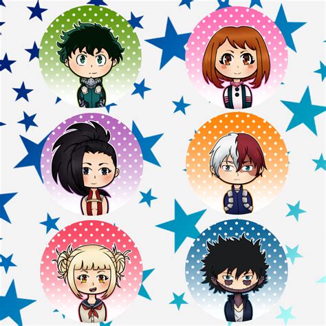 225in Chibi My Hero Academia Buttons On Storenvy