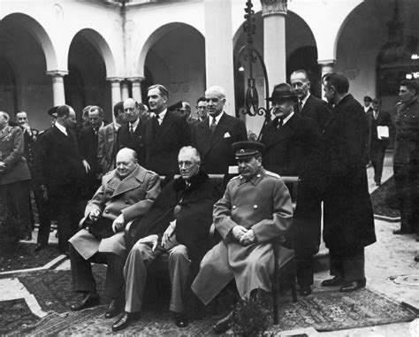 Posterazzi Yalta Conference 1945 Nallied Leaders Photographed At The