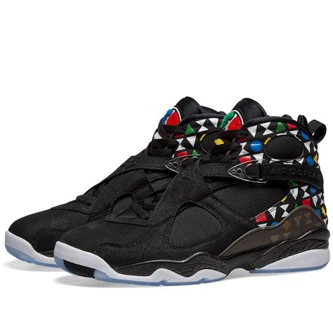 Nike Air Jordan 8 Retro Q54 In Black Modesens