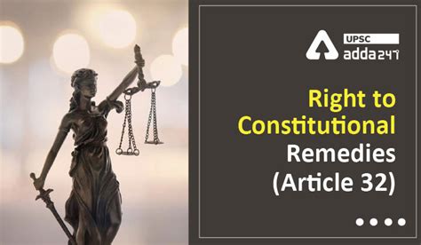 Fundamental Rights Article 12 32 Right To Constitutional Remedies Article 32