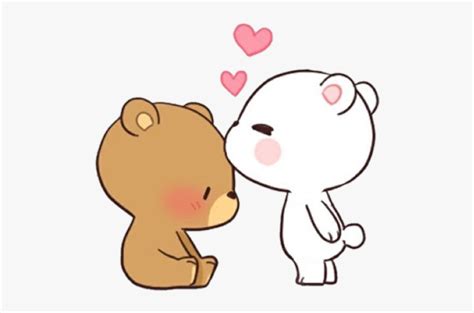 Kiss Bears Cute Osos Love Mochi Soft Kawaii Cute