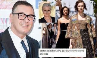 Stefano Gabbana Starts Fashion Feud With Dior Designer Daily Mail Online